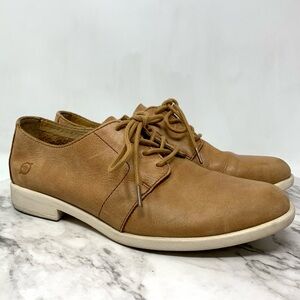 B.O.C. Passi Brown Leather Lace-Up Soft Shell Oxfords 7 Preppy Academia Retro